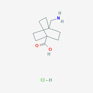 molecular formula C10H18ClNO2 B1262187 4-(Aminomethyl)bicyclo[2.2.2]octane-1-carboxylic acid hydrochloride 