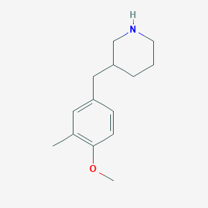 molecular formula C14H21NO B12621904 3-(4-Methoxy-3-methyl-benzyl)-piperidine CAS No. 955288-19-4