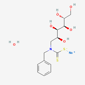 sodium;N-benzyl-N-[(2S,3R,4R,5R)-2,3,4,5,6-pentahydroxyhexyl]carbamodithioate;hydrate