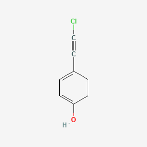 molecular formula C8H5ClO B12621925 4-(Chloroethynyl)phenol CAS No. 919790-47-9