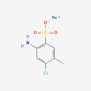 molecular formula C7H8ClNNaO3S B1262193 Sodium 2-amino-4-chloro-5-methylbenzenesulfonate CAS No. 6627-59-4