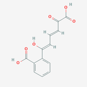 2-[(1Z,3E)-5-carboxy-1-hydroxy-5-oxopenta-1,3-dienyl]benzoic acid