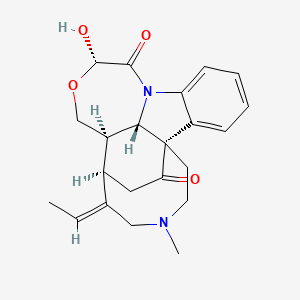 (1S,10S,13R,14R,15E,22S)-15-ethylidene-10-hydroxy-17-methyl-11-oxa-8,17-diazapentacyclo[12.5.2.11,8.02,7.013,22]docosa-2,4,6-triene-9,20-dione