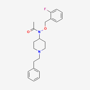 1-(2-Phenylethyl)-4-[N-(2-fluorophenyl)methoxyacetamido]piperidine