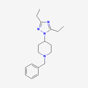 molecular formula C18H26N4 B12622096 1-Benzyl-4-(3,5-diethyl-1H-1,2,4-triazol-1-yl)piperidine CAS No. 917807-12-6