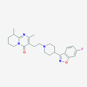 B126221 3-[2-[4-(6-Fluoro-1,2-benzoxazol-3-yl)piperidin-1-yl]ethyl]-2,9-dimethyl-6,7,8,9-tetrahydropyrido[1,2-a]pyrimidin-4-one CAS No. 138271-01-9