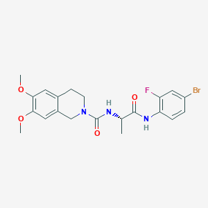 molecular formula C21H23BrFN3O4 B12622109 C21H23BrFN3O4 