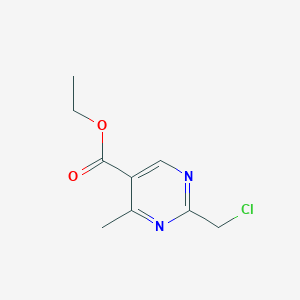 molecular formula C9H11ClN2O2 B12622112 Ethyl 2-(chloromethyl)-4-methylpyrimidine-5-carboxylate 
