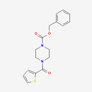 molecular formula C17H18N2O3S B12622164 Benzyl 4-(thiophene-2-carbonyl)piperazine-1-carboxylate CAS No. 918480-43-0