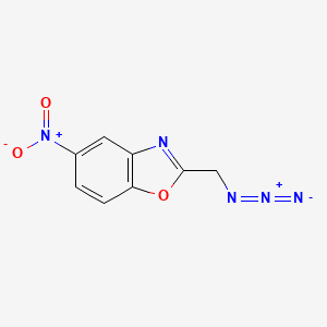 molecular formula C8H5N5O3 B12622178 2-(Azidomethyl)-5-nitro-1,3-benzoxazole CAS No. 918106-42-0