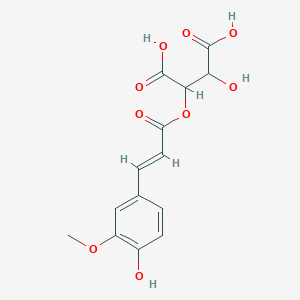 molecular formula C14H14O9 B1262219 Fertaric acid 