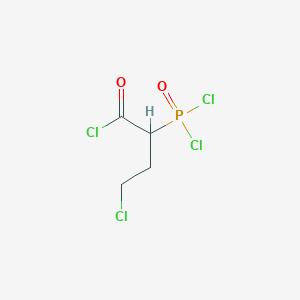 molecular formula C4H5Cl4O2P B12622227 4-Chloro-2-(dichlorophosphoryl)butanoyl chloride CAS No. 920007-55-2