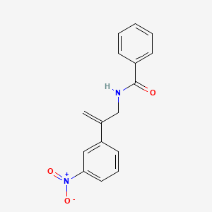 molecular formula C16H14N2O3 B12622257 N-[2-(3-Nitrophenyl)prop-2-en-1-yl]benzamide CAS No. 919349-71-6