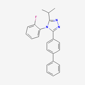 3-biphenyl-4-yl-4-(2-fluorophenyl)-5-isopropyl-4H-1,2,4-triazole