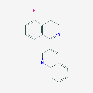 molecular formula C19H15FN2 B12622319 3-(5-Fluoro-4-methyl-3,4-dihydroisoquinolin-1-yl)quinoline CAS No. 919786-33-7