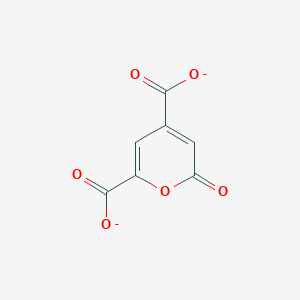 molecular formula C7H2O6-2 B1262233 2-oxo-2H-pyran-4,6-dicarboxylate 