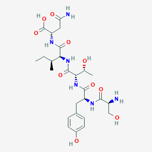 molecular formula C26H40N6O10 B12622345 L-Seryl-L-tyrosyl-L-threonyl-L-isoleucyl-L-asparagine CAS No. 918433-68-8