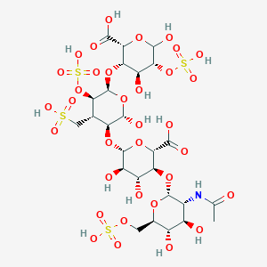 molecular formula C26H41NO34S4 B1262235 Sodium heparin 