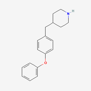 molecular formula C18H21NO B12622355 4-(4-Phenoxy-benzyl)-piperidine CAS No. 955315-01-2