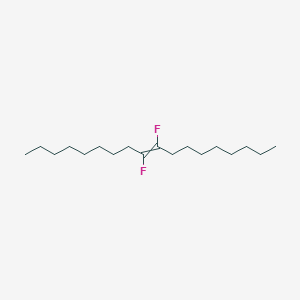 molecular formula C18H34F2 B12622364 9,10-Difluorooctadec-9-ene CAS No. 920265-13-0
