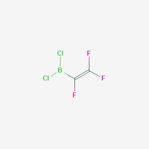 molecular formula C2BCl2F3 B1262237 Dichloro(trifluoroethenyl)borane CAS No. 758-99-6