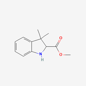 molecular formula C12H15NO2 B12622372 Methyl 3,3-dimethylindoline-2-carboxylate 