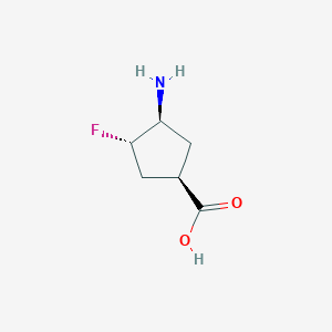 molecular formula C6H10FNO2 B126224 (1r,3s,4s)-3-Amino-4-fluorocyclopentane-1-carboxylic acid CAS No. 141765-38-0
