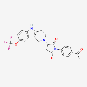 molecular formula C24H20F3N3O4 B12622435 C24H20F3N3O4 