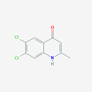 molecular formula C10H7Cl2NO B12622445 6,7-Dichloro-2-methyl-4-quinolinol CAS No. 948294-27-7