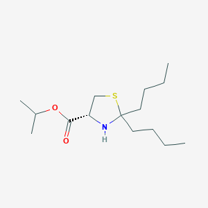 molecular formula C15H29NO2S B12622460 propan-2-yl (4R)-2,2-dibutyl-1,3-thiazolidine-4-carboxylate CAS No. 920758-07-2