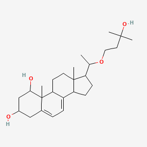 17-[1-(3-hydroxy-3-methylbutoxy)ethyl]-10,13-dimethyl-2,3,4,9,11,12,14,15,16,17-decahydro-1H-cyclopenta[a]phenanthrene-1,3-diol