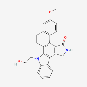 2-Methoxy-12-(2-hydroxyethyl)-13,14-dihydronaphthol[2,1-a]pyrrolo[3,4-c]carbazole-5-one