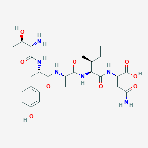 molecular formula C26H40N6O9 B12622586 L-Threonyl-L-tyrosyl-L-alanyl-L-isoleucyl-L-asparagine CAS No. 919298-46-7