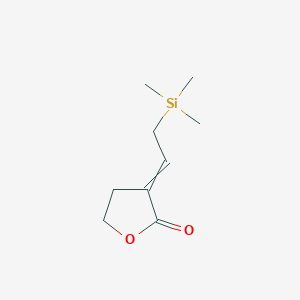 molecular formula C9H16O2Si B12622593 3-[2-(Trimethylsilyl)ethylidene]oxolan-2-one CAS No. 919802-56-5