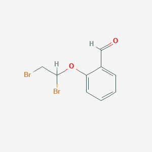 molecular formula C9H8Br2O2 B12622617 2-(1,2-Dibromoethoxy)benzaldehyde CAS No. 922149-25-5