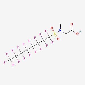molecular formula C8F17SO2N(CH3)CH2COOH<br>C11H6F17NO4S B1262272 Glycine, N-[(1,1,2,2,3,3,4,4,5,5,6,6,7,7,8,8,8-heptadecafluorooctyl)sulfonyl]-N-methyl- CAS No. 2355-31-9