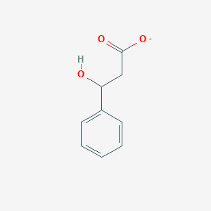 molecular formula C9H9O3- B1262273 3-Hydroxy-3-phenylpropionate 