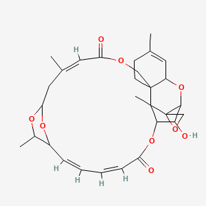 (12Z,19Z,21Z)-28-hydroxy-5,13,17,26-tetramethylspiro[2,10,16,24,29-pentaoxapentacyclo[23.2.1.115,18.03,8.08,26]nonacosa-4,12,19,21-tetraene-27,2'-oxirane]-11,23-dione