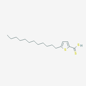 molecular formula C17H28S3 B12622795 5-Dodecylthiophene-2-carbodithioic acid CAS No. 921221-51-4