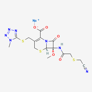 molecular formula C15H17N7NaO5S3 B1262289 CID 18531000 CAS No. 56796-39-5