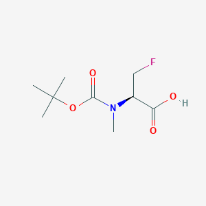 molecular formula C9H16FNO4 B12622894 N-(tert-Butoxycarbonyl)-3-fluoro-N-methyl-L-alanine CAS No. 918409-11-7