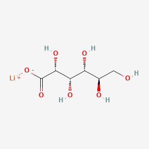 molecular formula C6H11LiO7 B1262292 Lithium gluconate CAS No. 60816-70-8