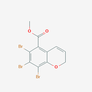 molecular formula C11H7Br3O3 B12622945 Methyl 6,7,8-tribromo-2H-1-benzopyran-5-carboxylate CAS No. 920752-15-4