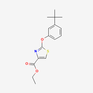 molecular formula C16H19NO3S B12622947 Ethyl 2-(3-tert-butylphenoxy)-1,3-thiazole-4-carboxylate CAS No. 918444-59-4
