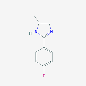 molecular formula C10H9FN2 B012623 2-(4-Fluorophenyl)-4-methyl-1H-imidazole CAS No. 104575-40-8