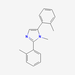molecular formula C18H18N2 B12623027 1-Methyl-2,5-bis(2-methylphenyl)-1H-imidazole CAS No. 920983-01-3