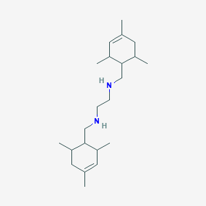 molecular formula C22H40N2 B12623104 N,N'-bis[(2,4,6-trimethylcyclohex-3-en-1-yl)methyl]ethane-1,2-diamine 