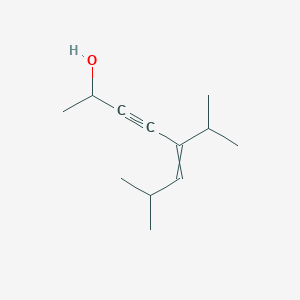 molecular formula C12H20O B12623120 7-Methyl-5-(propan-2-yl)oct-5-en-3-yn-2-ol CAS No. 919516-25-9