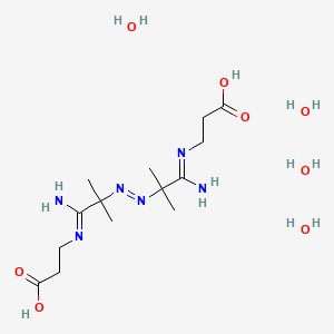 molecular formula C14H34N6O8 B1262318 2,2'-Azobis[n-(2-carboxyethyl)-2-methylpropionamidine] tetrahydrate 
