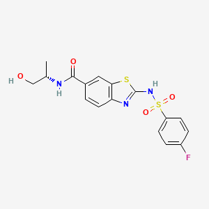 molecular formula C17H16FN3O4S2 B12623203 C17H16FN3O4S2 